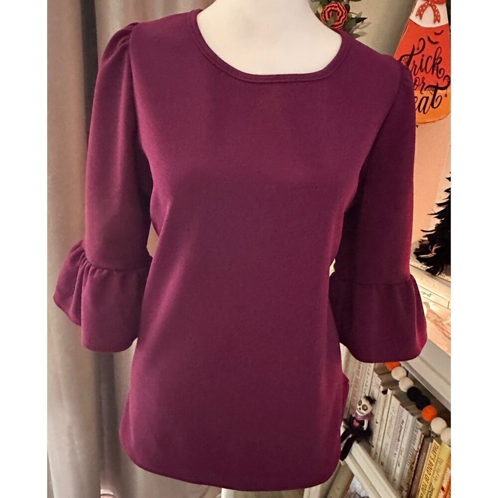 C'est La Vie Thats Life Purple Blouse Size XL